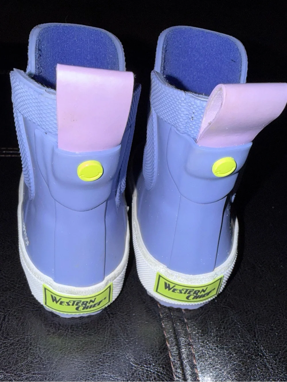 Western Chief Kids Chelsea Rain Boots in Light Purple and Pink Pull Tab